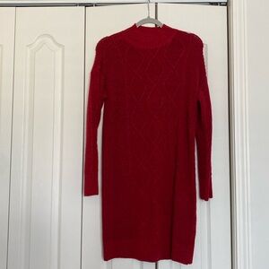 Loft Sweater Dress - Small - Red